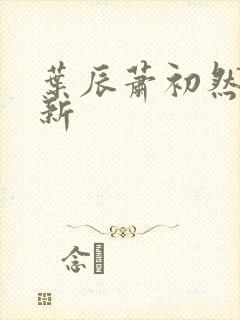 叶辰萧初然 更新