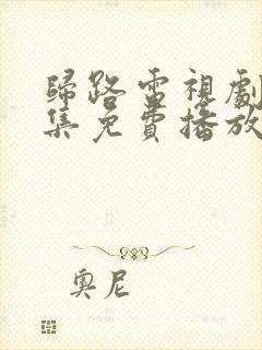 归路电视剧30集免费播放