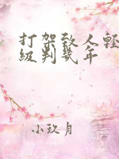 打架致人轻伤一级判几年