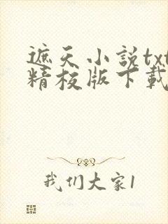 遮天小说txt精校版下载