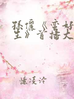 孙俪《蛮好的人生》首播大获成功