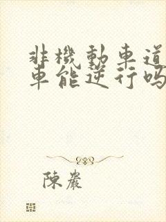 非机动车道电动车能逆行吗