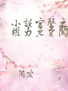 小说官声之巅峰权力免费阅读