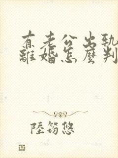 有老公出轨证据离婚怎么判?