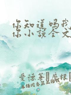 你知道吗我喜欢你小说全文免费阅读