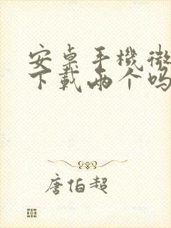 安卓手机微信能下载两个吗