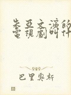 朱亚文演的刘青电视剧叫什么名字