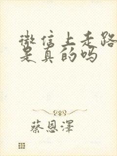 微信上走路赚钱是真的吗