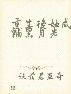 重生后她成了首辅黑月光