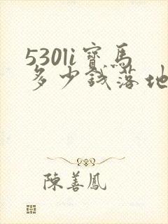 530li宝马多少钱落地