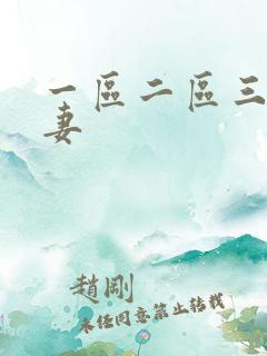 一区二区三 人妻