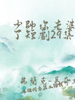 少帅你老婆又跑了短剧29集