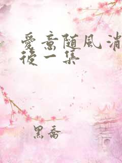 爱意随风消逝最后一集