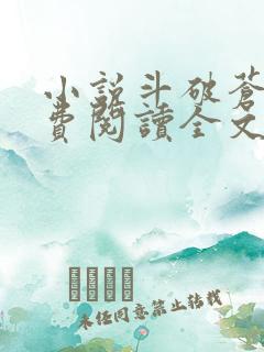 小说斗破苍穹免费阅读全文无窗口