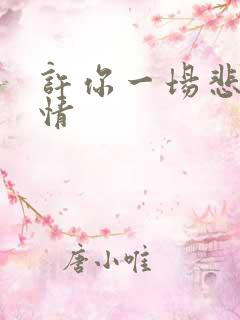 许你一场悲欢爱情