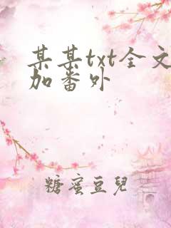 某某txt全文加番外