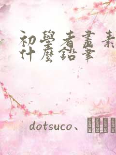 初学者画素描用什么铅笔