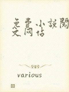 免费小说阅读全文网站