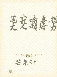 团宠娇妻,总裁大人超给力