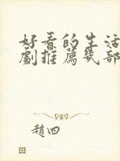 好看的生活电视剧推荐几部前十名