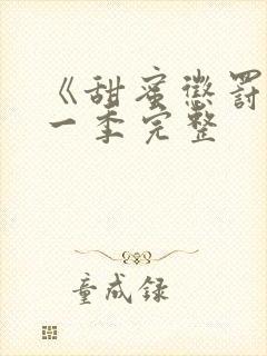 《甜蜜惩罚》第一季完整