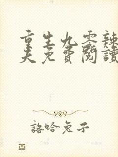 重生九零辣妻追夫免费阅读