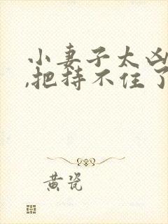 小妻子太凶陆爷,把持不住了免费阅读