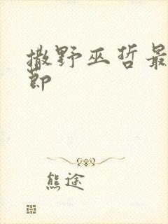 撒野巫哲最新章节