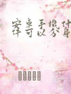 安卓手机什么软件可以分身微信