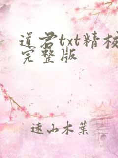 道君txt精校完整版