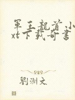 军王龙首小说txt下载奇书网