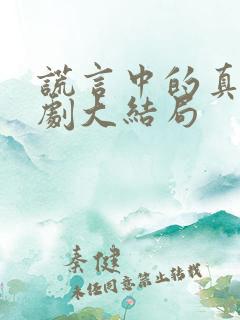 谎言中的真相短剧大结局