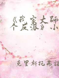 《我家大师兄是个反派》小说