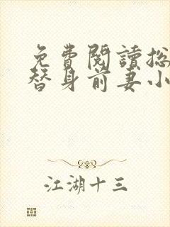 免费阅读总裁的替身前妻小说