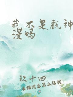 我不是戏神有动漫吗