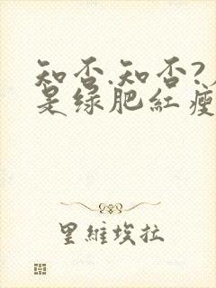 知否.知否?应是绿肥红瘦原著