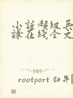 小说超级兵王叶谦在线全文免费阅读