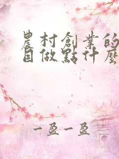 农村创业的好项目做点什么挣点大钱