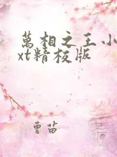 万相之王小说txt精校版