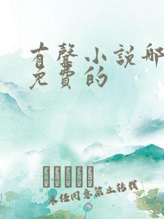 有声小说哪个好免费的