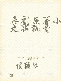 泰剧原著小说中文版执爱