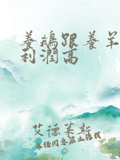 养鹅跟养羊哪个利润高