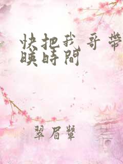 快把我哥带走上映时间