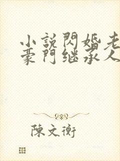 小说闪婚老公是豪门继承人