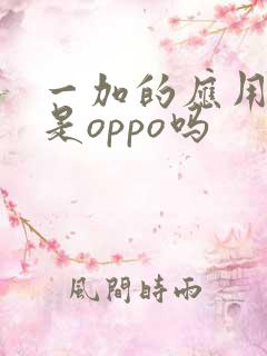 一加的应用商店是oppo吗