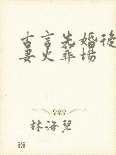 古言先婚后爱追妻火葬场