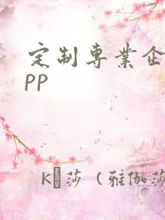 定制专业企业app