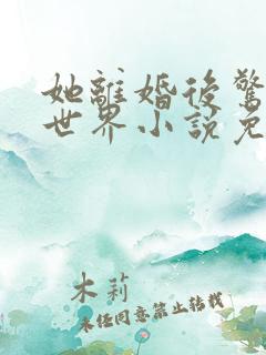 她离婚后惊艳了世界小说免费阅读