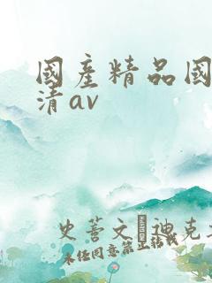 国产精品国产高清av