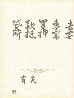 贷款买车去车管所抵押需要什么手续